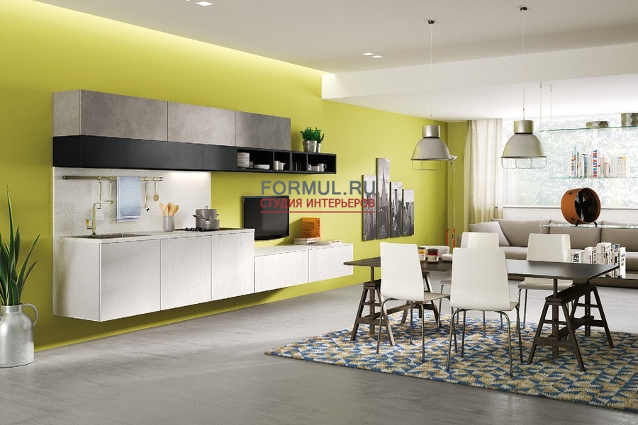 Кухня Berloni Sunny Woody Bianco Cocco